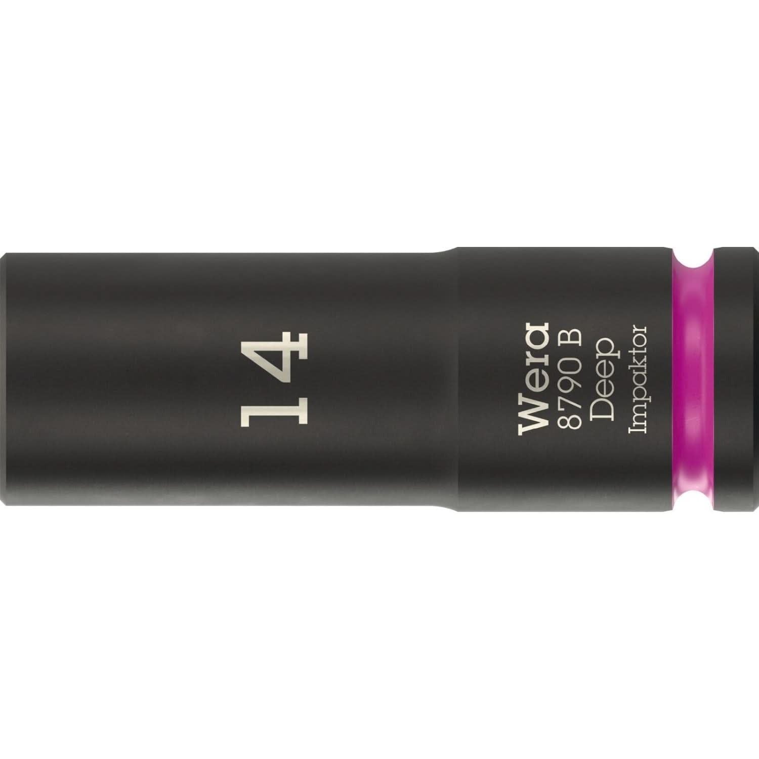 Wera 8790 B Impaktor Deep Socket With 3/8-in. Drive, 14x63-mm.