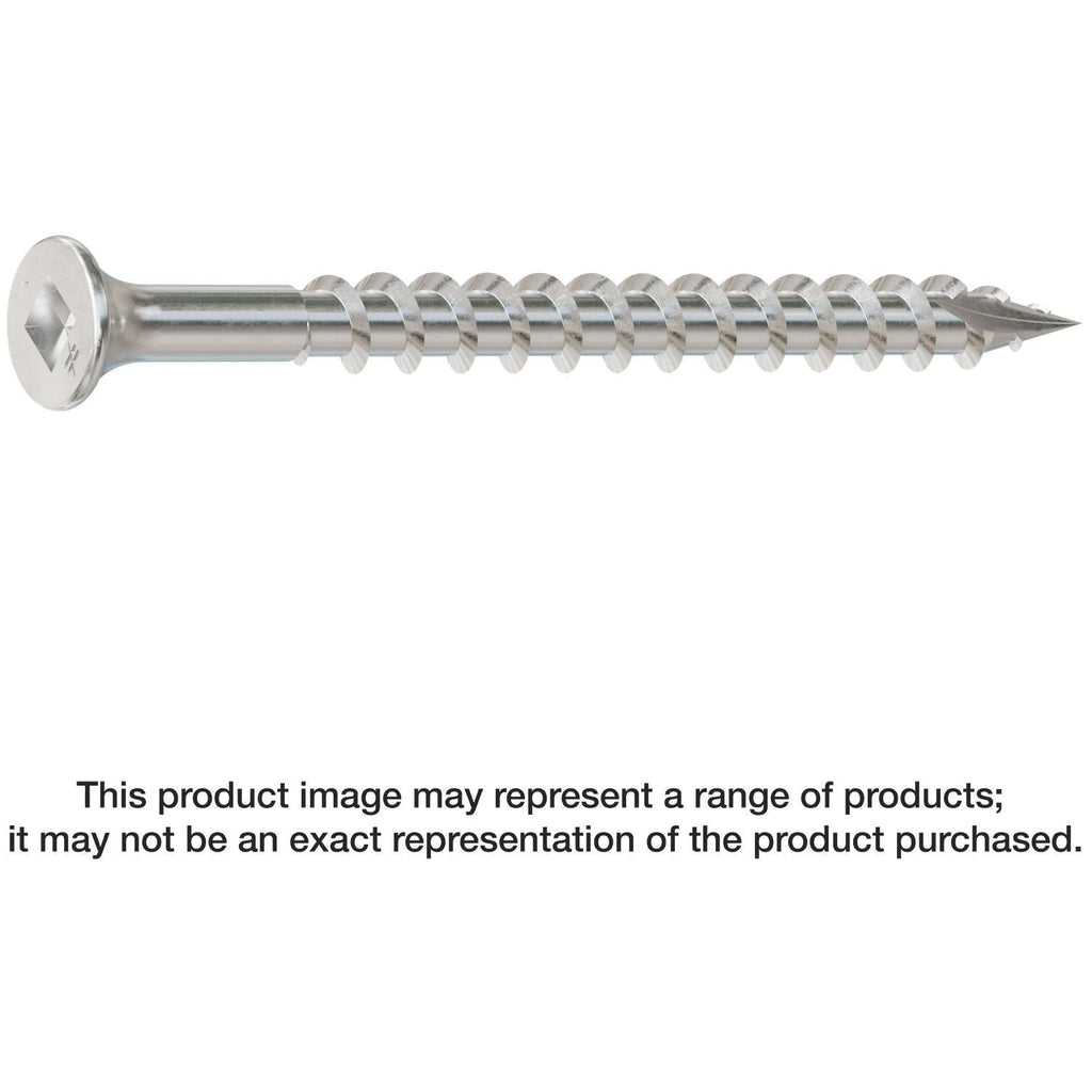 Simpson Strong-Tie SS3DSC212BS316 Bugle-Head Wood Screw (Collated), #10 x 2-1/2-in. #3 Square Drive, Type 316, 1500-Pack
