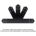 Simpson Strong-Tie APGP812 Outdoor Accents Mission Collection 8:12 Pitch ZMAX, Black Powder-Coated Gable Plate