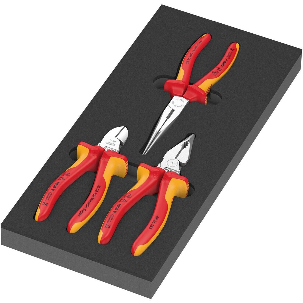 Wera 9784 Foam Insert Knipex Pliers Set VDE 1, 3-Pieces