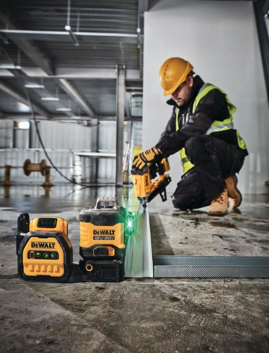 Dewalt DCLE34030GB DEWALT 12V / 20V MAX 3x360-Degree Green Laser, Tool Only
