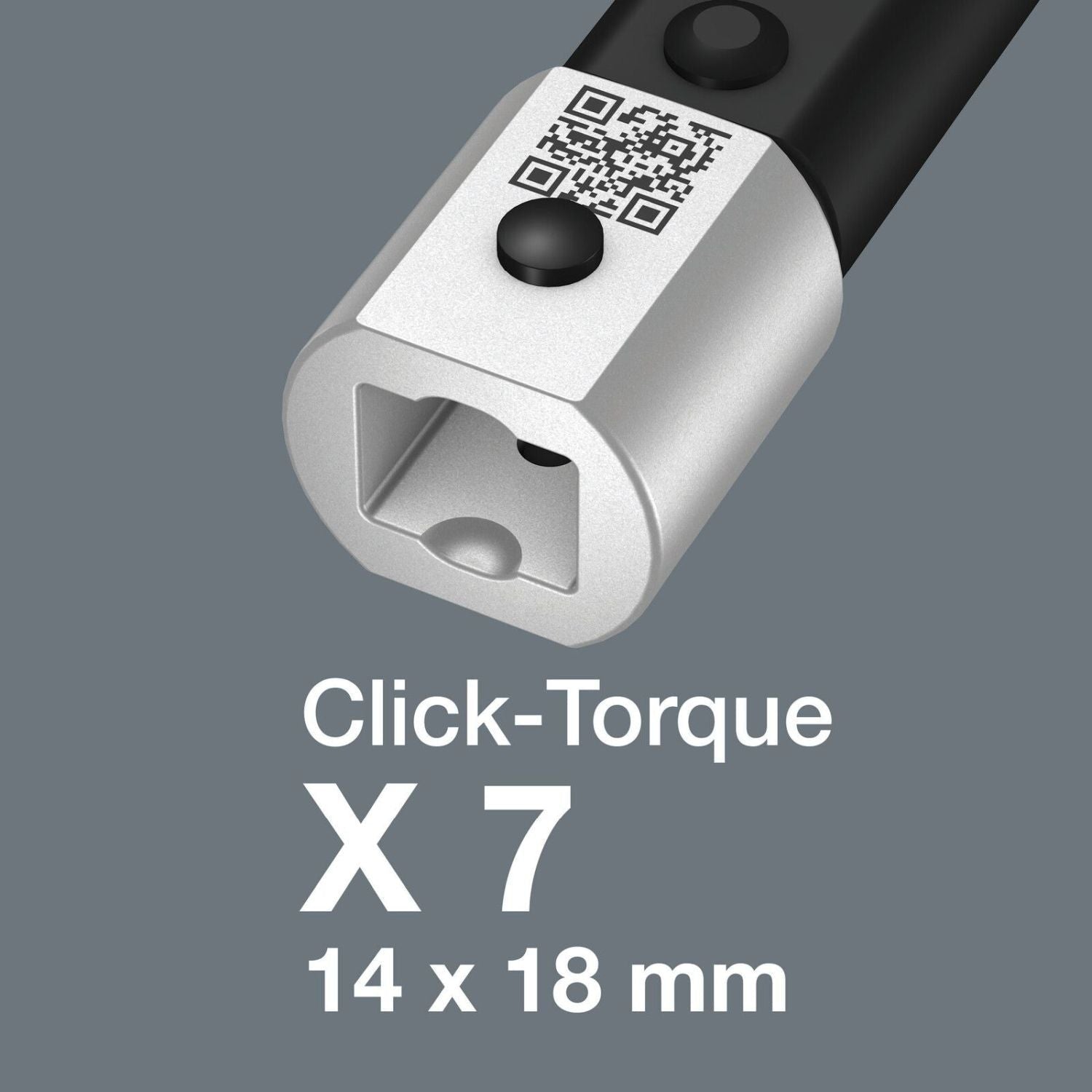 Wera Click-Torquex7 Torque Wrench For Insert Tools, 10-100 Nm, 14X18x10-100 Nm