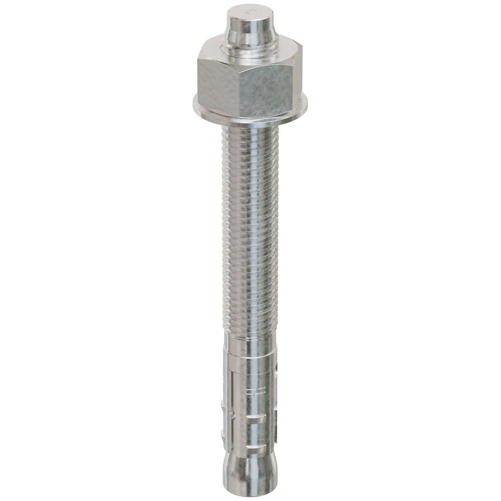 Simpson Strong-Tie STB2-75700S6F10 Strong-Bolt 2, 3/4-in. x 7-in. Type 316 Stainless-Steel Wedge Anchor, Fully Assembled, 10-Pack