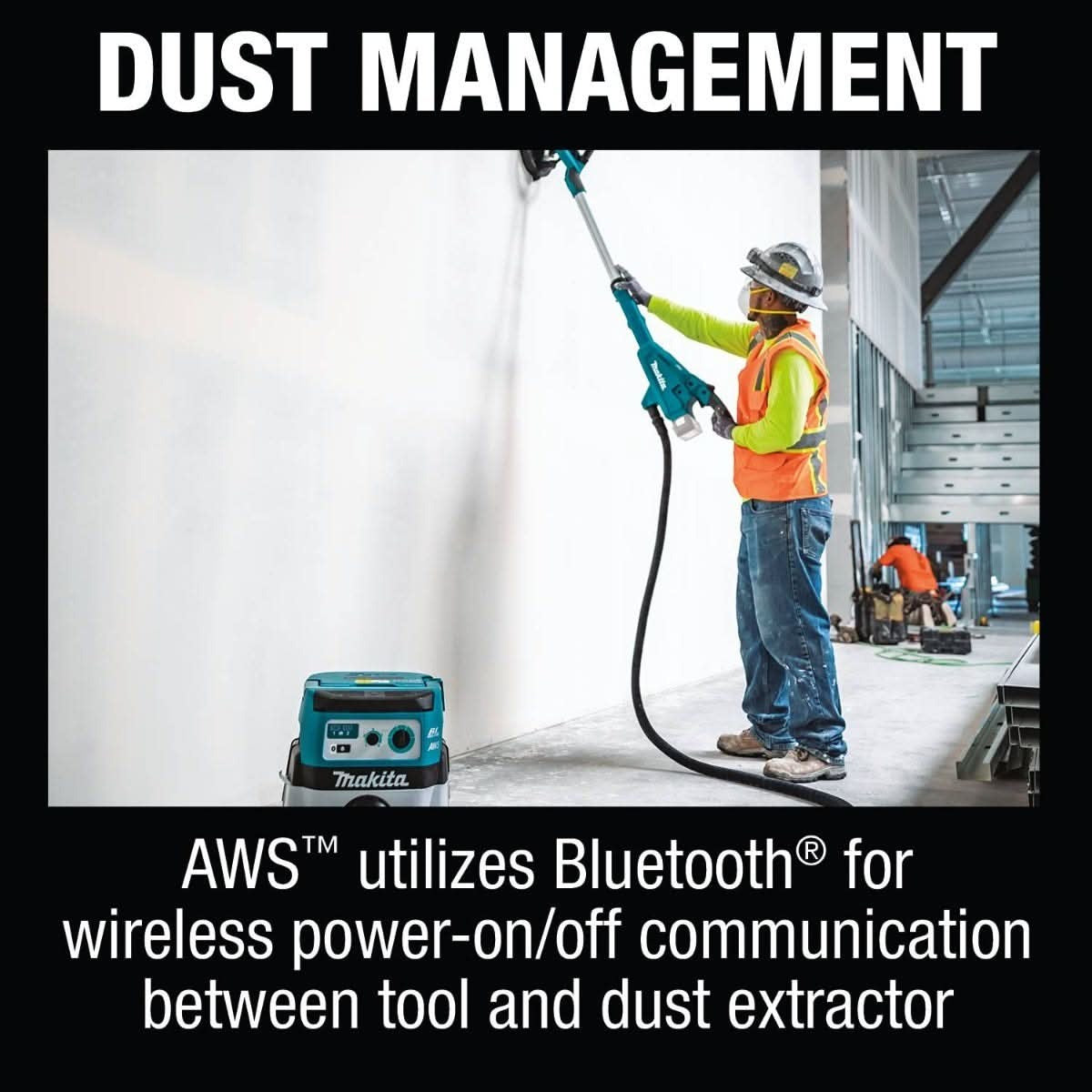 Makita XLS01ZX1 18V LXT Lithium-Ion Brushless Cordless 9" Drywall Sander, AWS Capable, Tool Only