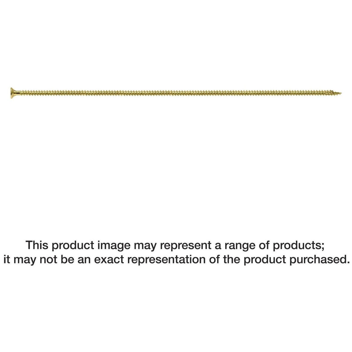 Simpson Strong-Tie SDCF272358 Strong-Drive SDCF TIMBER-CF Screw, 0.390-in. x 23-5/8-in. T50, Yellow Zinc, 100-Pack