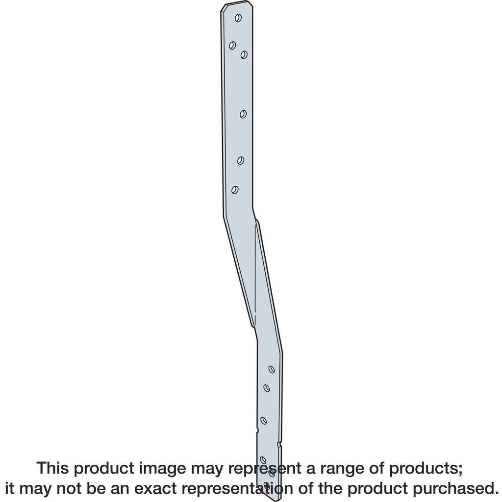Simpson Strong-Tie HTSQ20ZKT HTSQ 20-in. 14-Gauge ZMAX Galvanized Heavy Twist Strap with Screws, 30-Pack