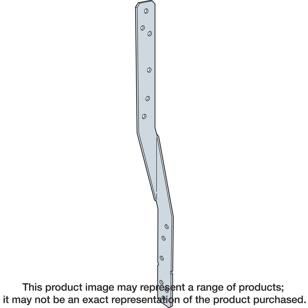Simpson Strong-Tie HTSQ20ZKT HTSQ 20-in. 14-Gauge ZMAX Galvanized Heavy Twist Strap with Screws, 30-Pack