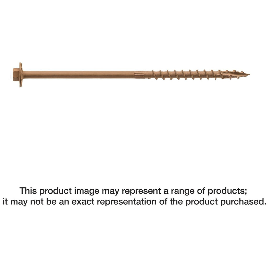 Simpson Strong-Tie SDWH19600SS-R10 Strong-Drive SDWH TIMBER-HEX SS Screw, 0.185-in. x 6-in. 5/16 Hex, Type 316, 10-Pack