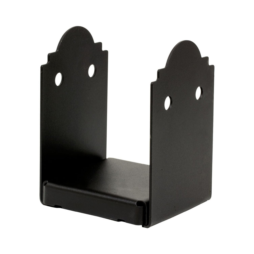 Simpson Strong-Tie Outdoor Accents Mission Collection ZMAX, Black Powder-Coated Post Base for 6x6 Rough (APB66R)