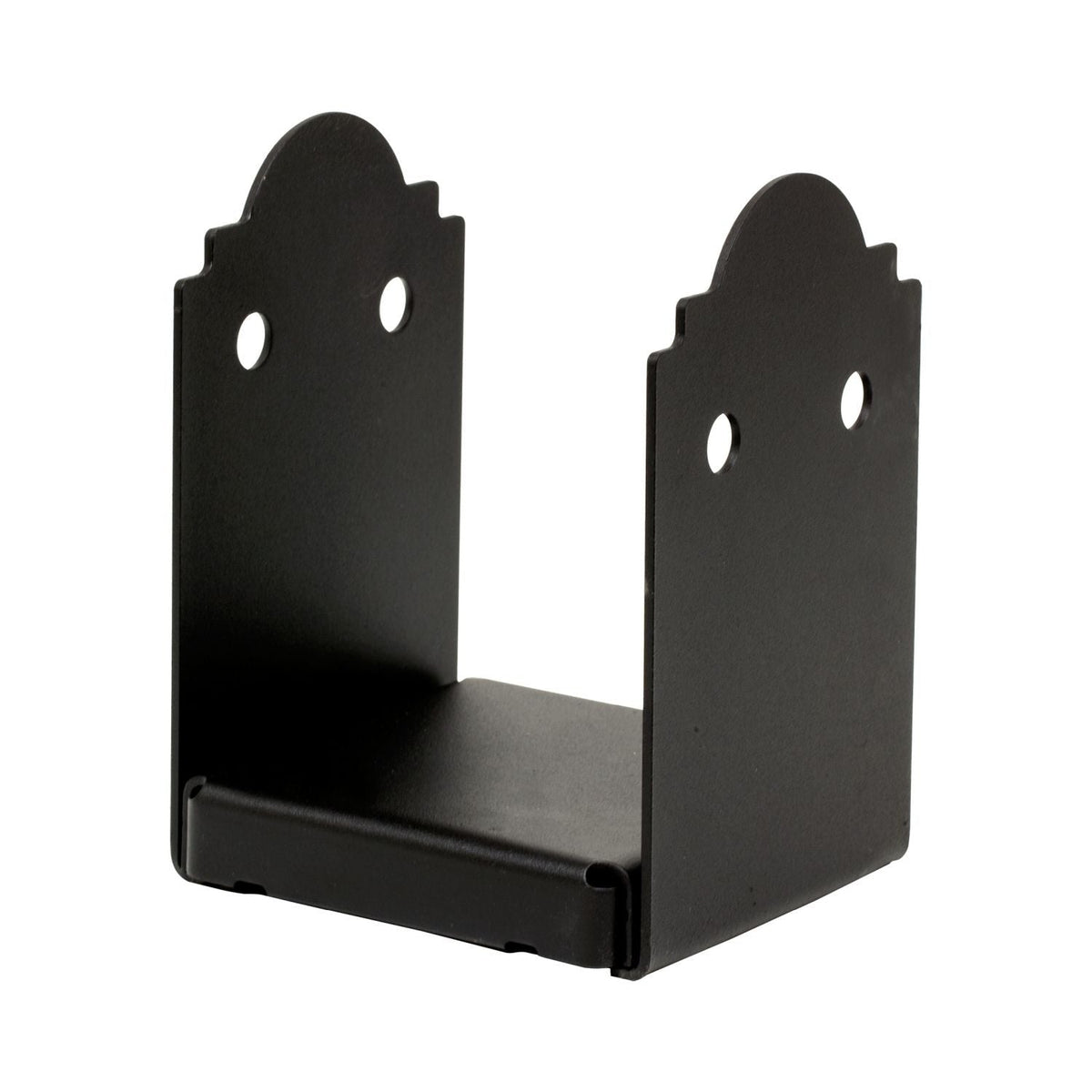 Simpson Strong-Tie Outdoor Accents Mission Collection ZMAX, Black Powder-Coated Post Base for 6x6 Rough (APB66R)