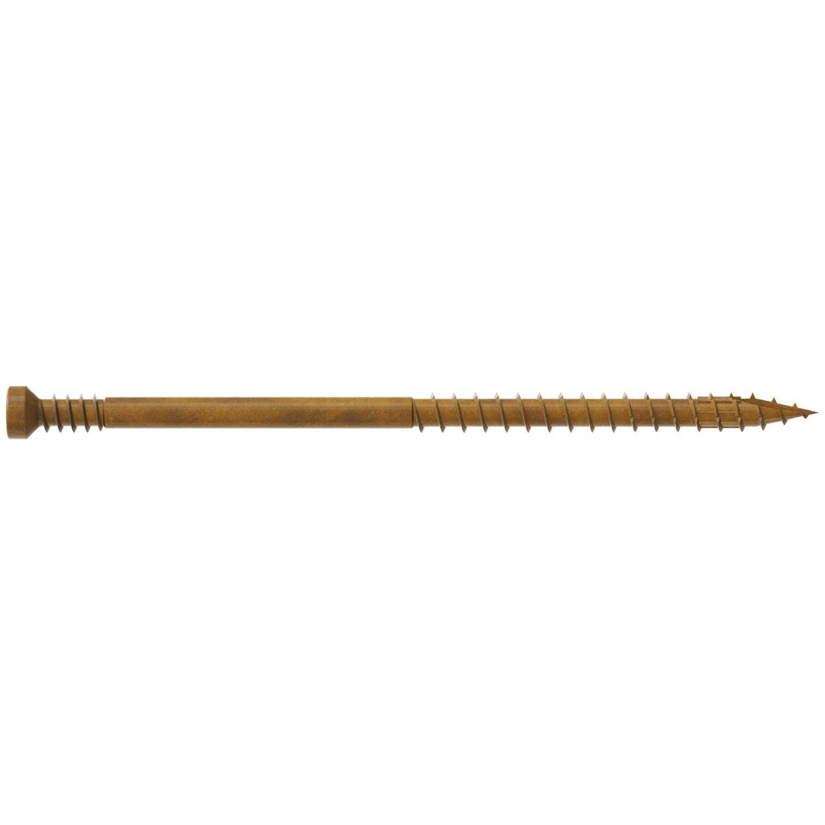Simpson Strong-Tie FT07300MB Finish Trim Screw, #7 x 3-in. T10, Trim-Head, Quik Guard, Tan, 1750-Pack