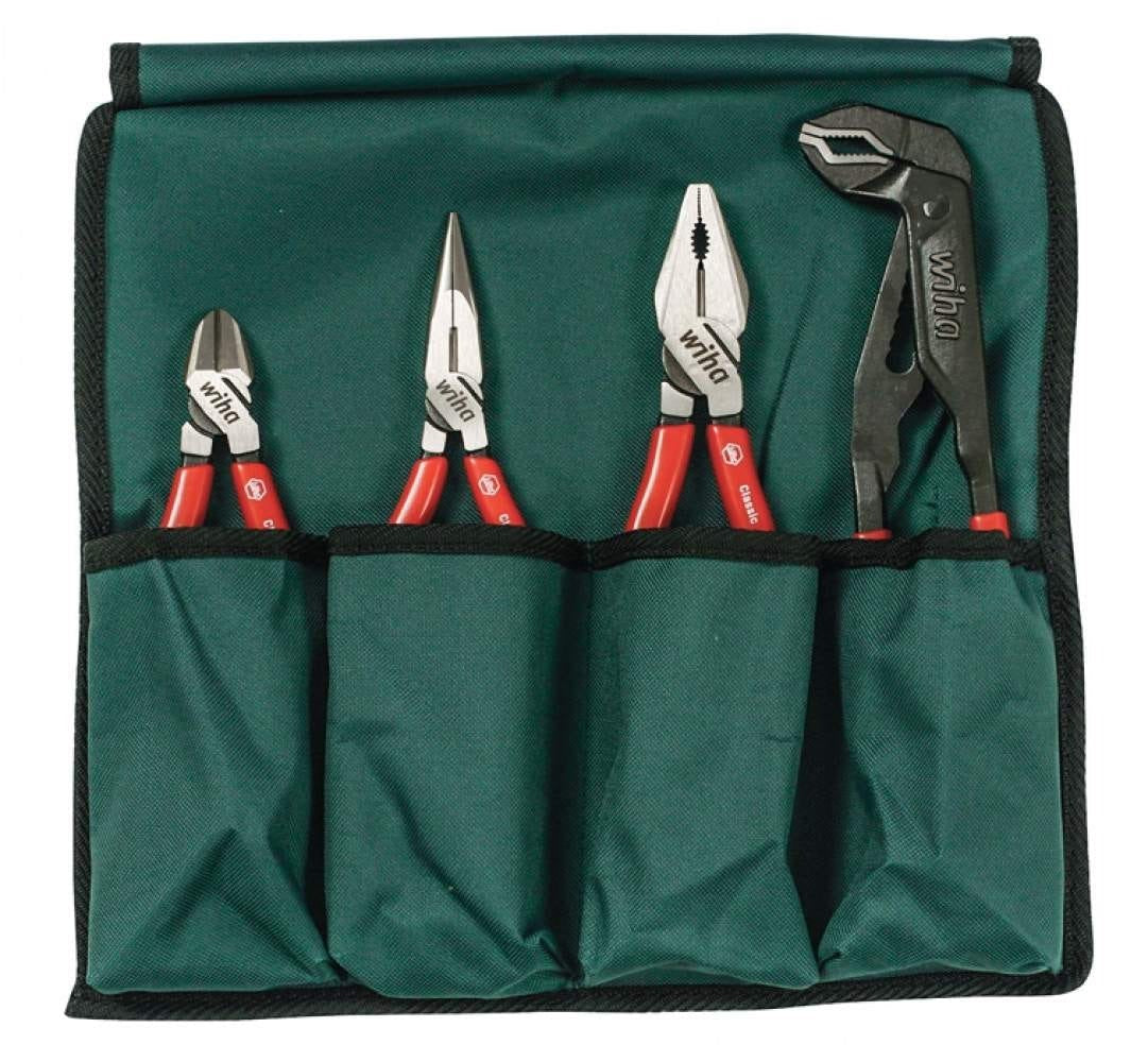 Wiha 32601 Soft Grip Pliers/Cutters 4 Piece Set