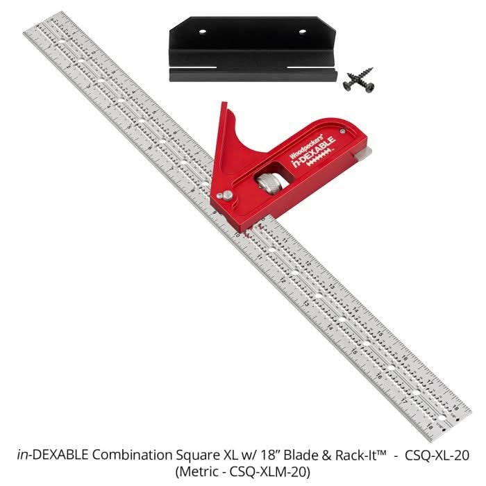 Woodpeckers CSQ-XL-20 in-DEXABLE Combo Square XL - 18 in. Blade