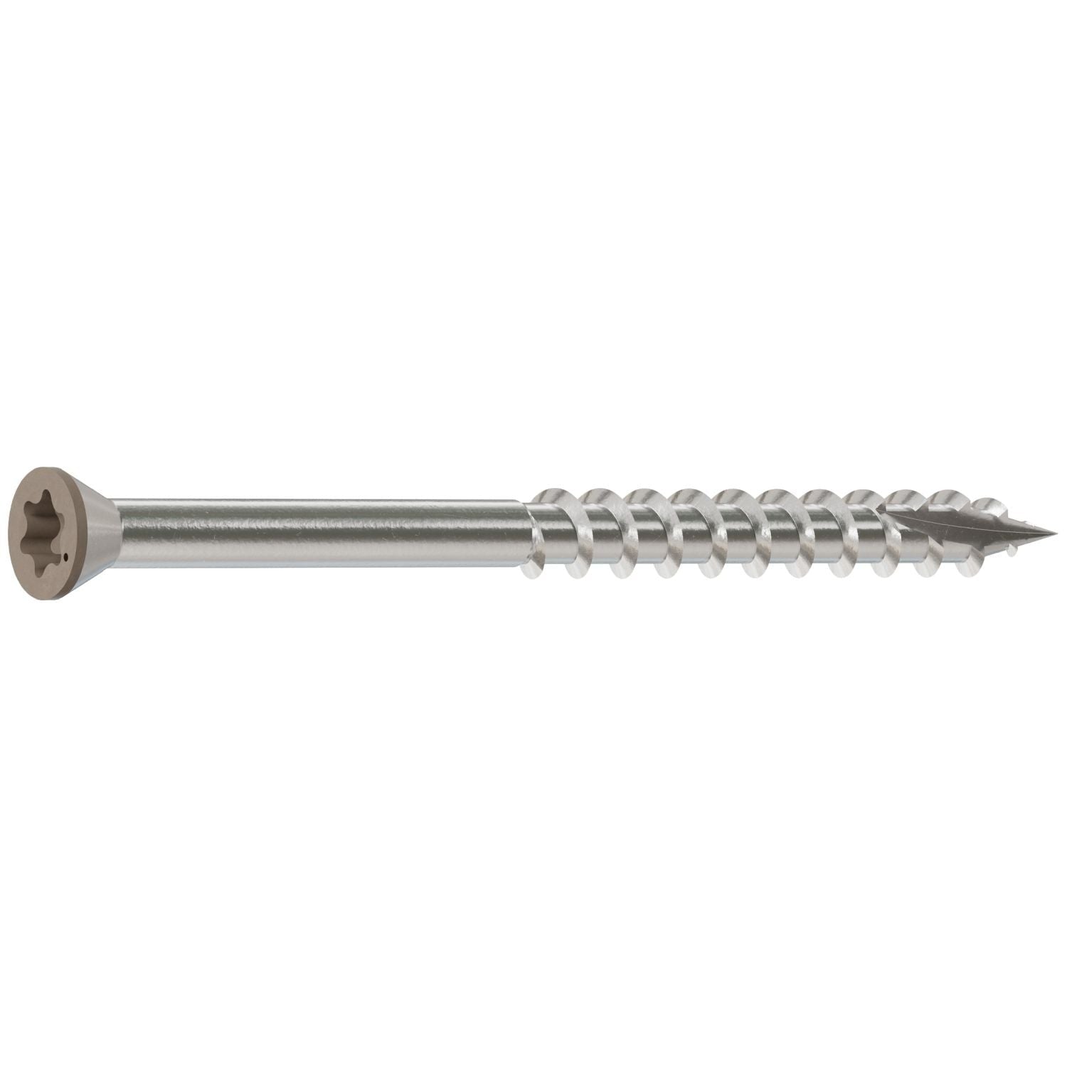 Simpson Strong-Tie T07225FT70GR01 Trim-Head Screw, 6-Lobe Drive, #7 x 2-1/4-in. T-15 Type 316, Gray 01, 70-Pack