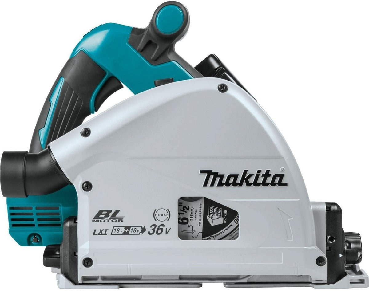 Makita XPS01PTJ Cordless Brushless 36V LXT 6-1/2-Inch Track Saw 5.0Ah Kit