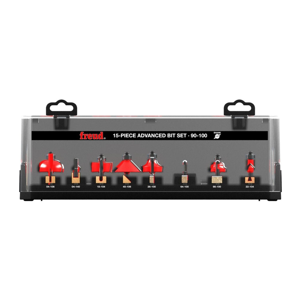 Freud 90-100 15 Piece Advanced Router Bit Set