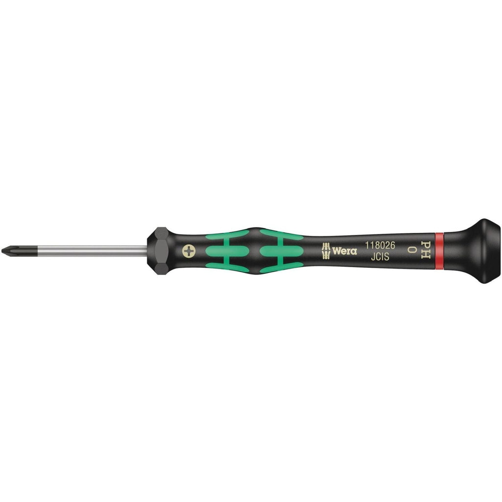 Wera 2050 Ph Screwdriver For Phillips Screws For Electronic Applications, Ph 0x40-mm.