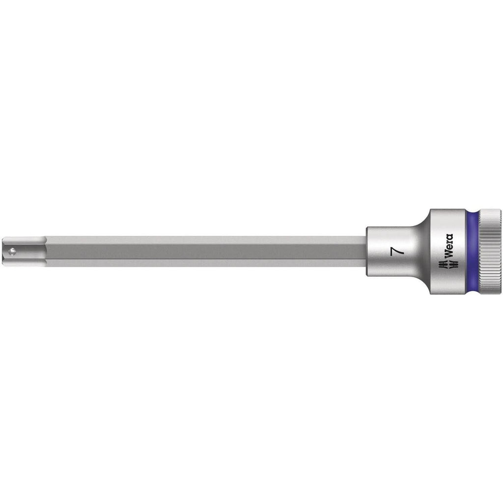 Wera 8740 C Hf Zyklop Bit Socket With 1/2-in. Drive With Holding Function, 7x140-mm.