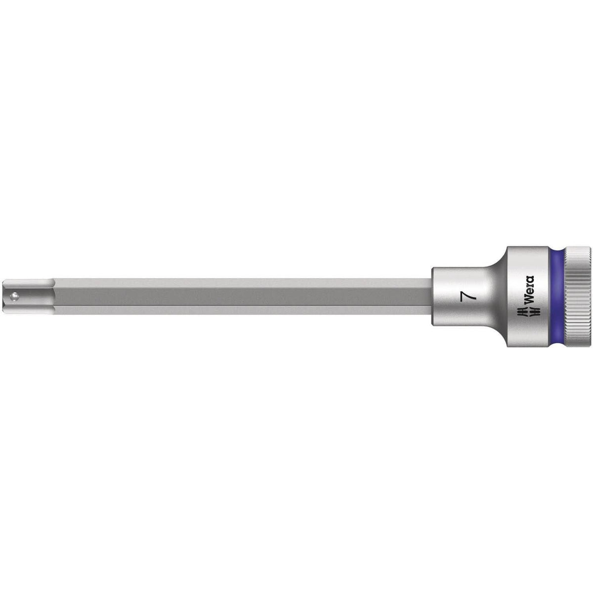 Wera 8740 C Hf Zyklop Bit Socket With 1/2-in. Drive With Holding Function, 7x140-mm.
