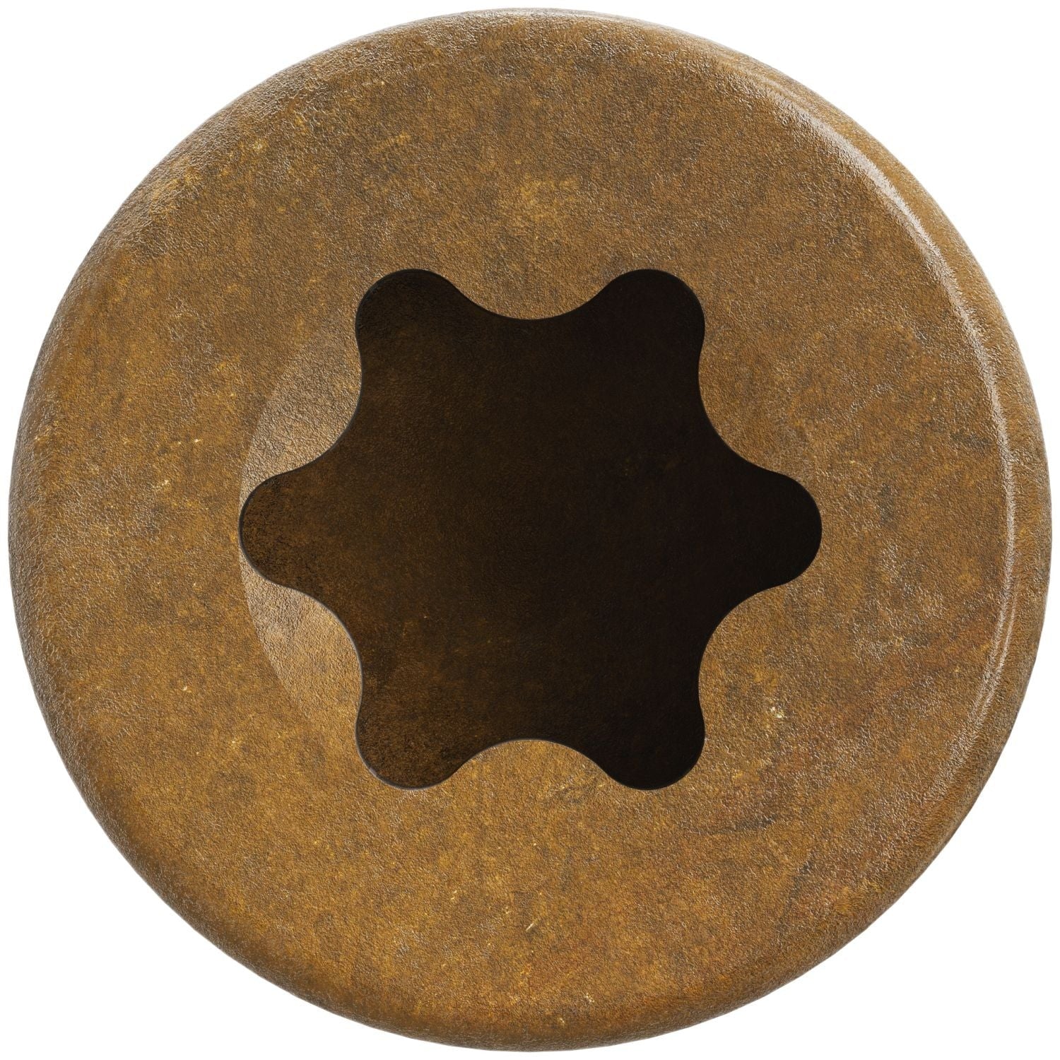 Simpson Strong-Tie FT07300R300 Finish Trim Screw, #7 x 3-in. T10, Trim-Head, Quik Guard, Tan, 300-Pack