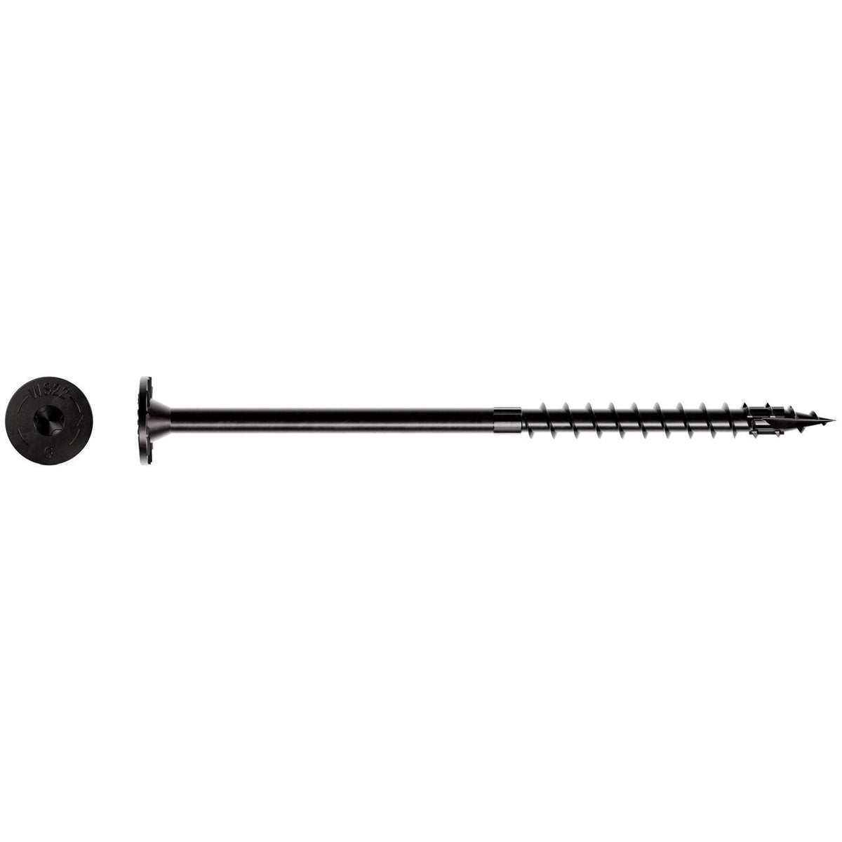 Simpson Strong-Tie SDWS22600DBBMB Strong-Drive SDWS TIMBER Screw (Exterior Grade), 0.220-in. x 6-in. T40, Black, 250-Pack