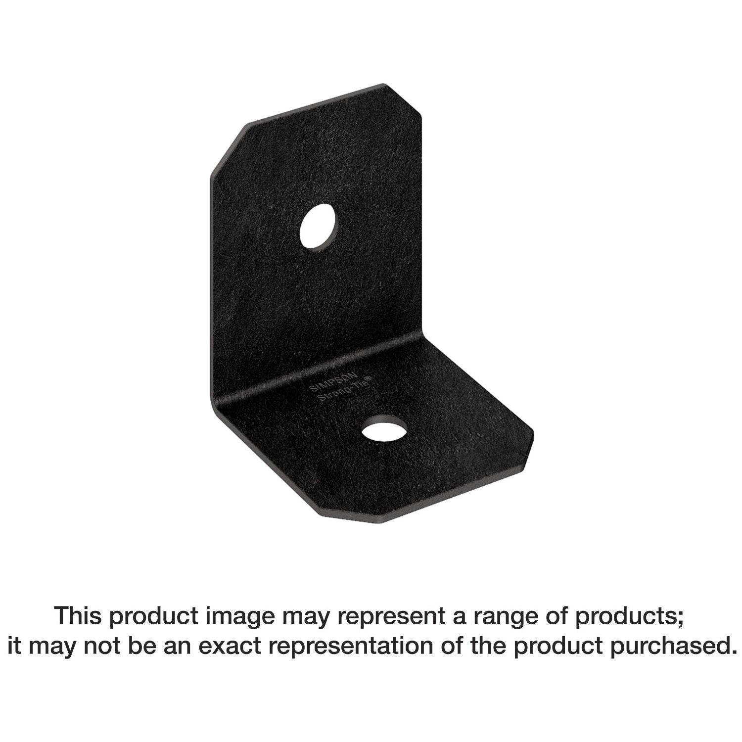 Simpson Strong-Tie APVA4 Outdoor Accents Avant Collection ZMAX, Black Powder-Coated 90° Angle for 4x