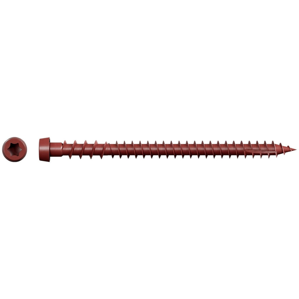 Simpson Strong-Tie DCU234SRD01 Deck-Drive DCU COMPOSITE Screw (Collated), #10 x 2-3/4-in. Quik Guard Red 01, 1000-Pack