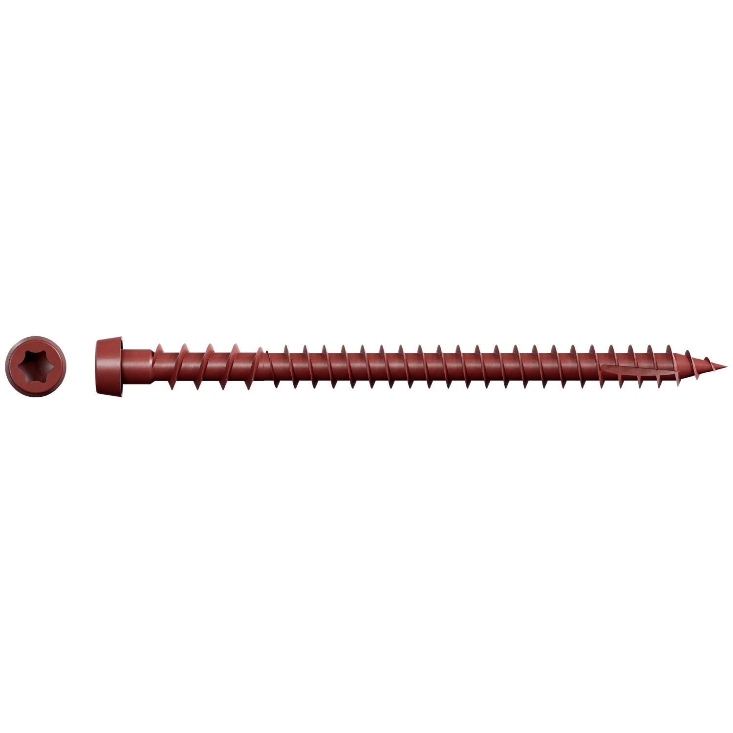 Simpson Strong-Tie DCU234SRD01 Deck-Drive DCU COMPOSITE Screw (Collated), #10 x 2-3/4-in. Quik Guard Red 01, 1000-Pack