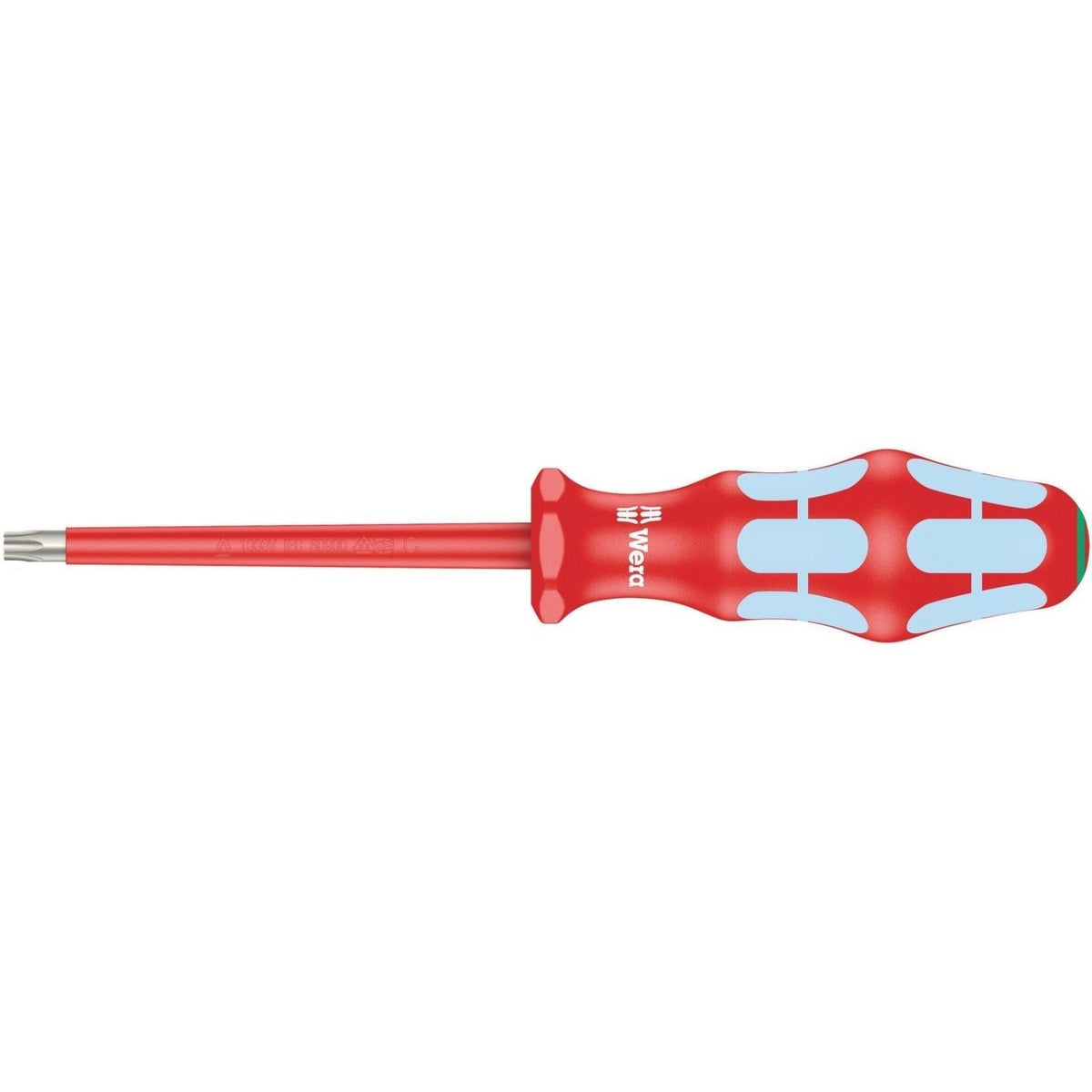 Wera 3167 I VDE Insulated Torx Screwdriver, Stainless Steel, Torx 30x100-mm.