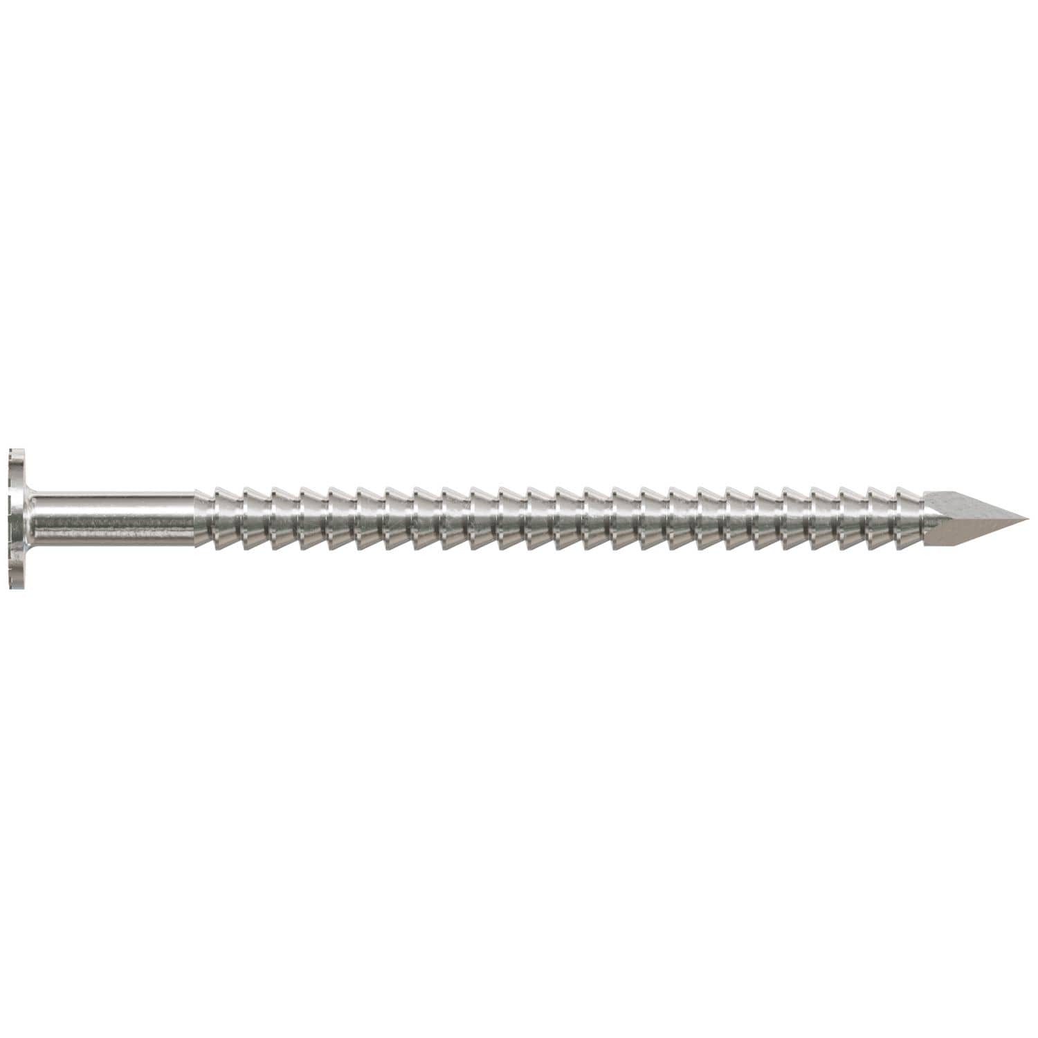 Simpson Strong-Tie T4KR71 Premium Siding Nail, 1-1/2-in. x 7/32-in. Head Dia., Type 316 Stainless Steel, 1-lb.