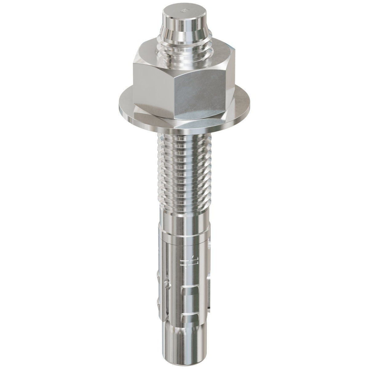 Simpson Strong-Tie STB2-62412S4F20 Strong-Bolt 2, 5/8-in. x 4-1/2-in. Type 304 Stainless-Steel Wedge Anchor, Fully Assembled, 20-Pack