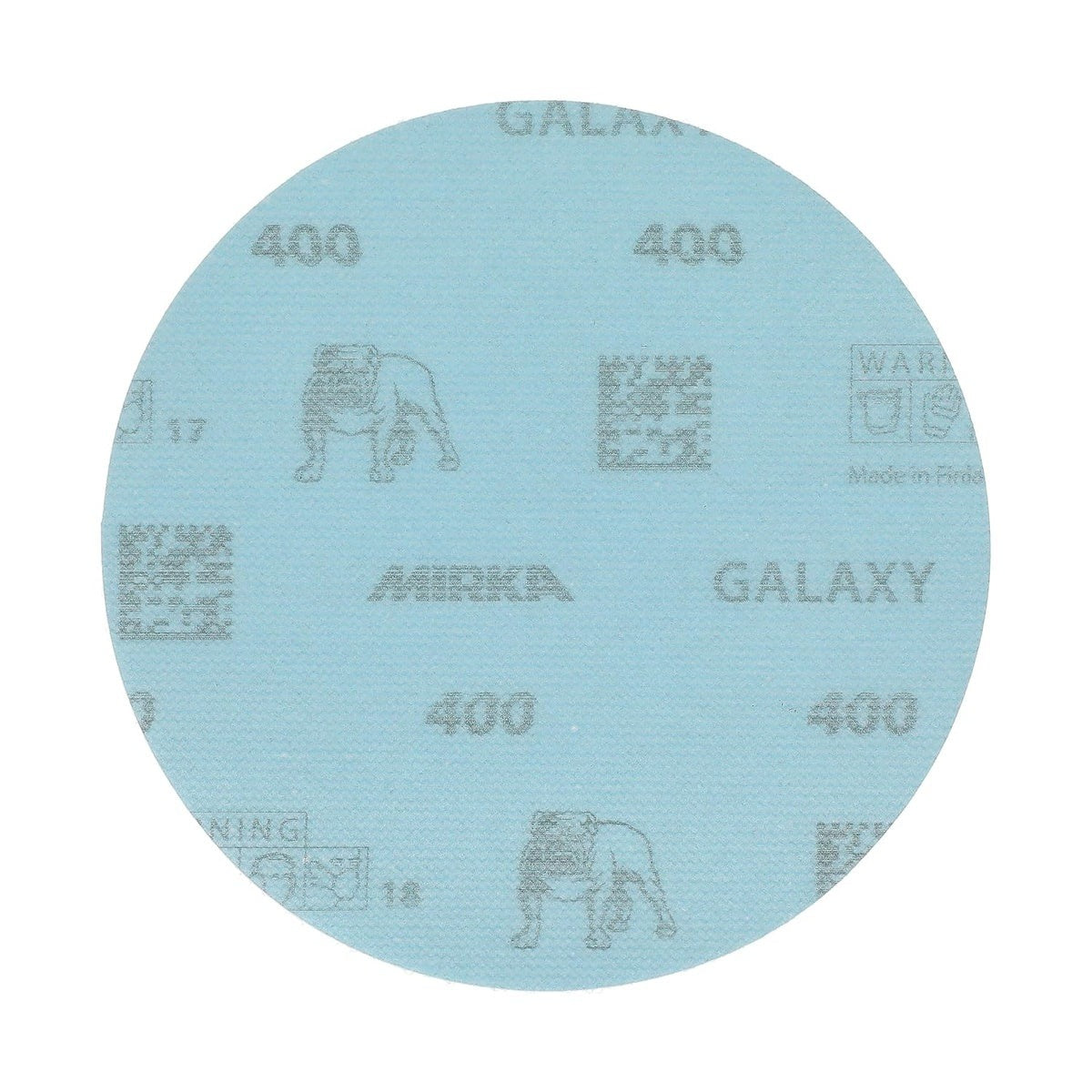Mirka Galaxy 5-in. 400 Grit Hook and Loop Sanding Discs, 50-Pack, No-Hole (FY-612-400)