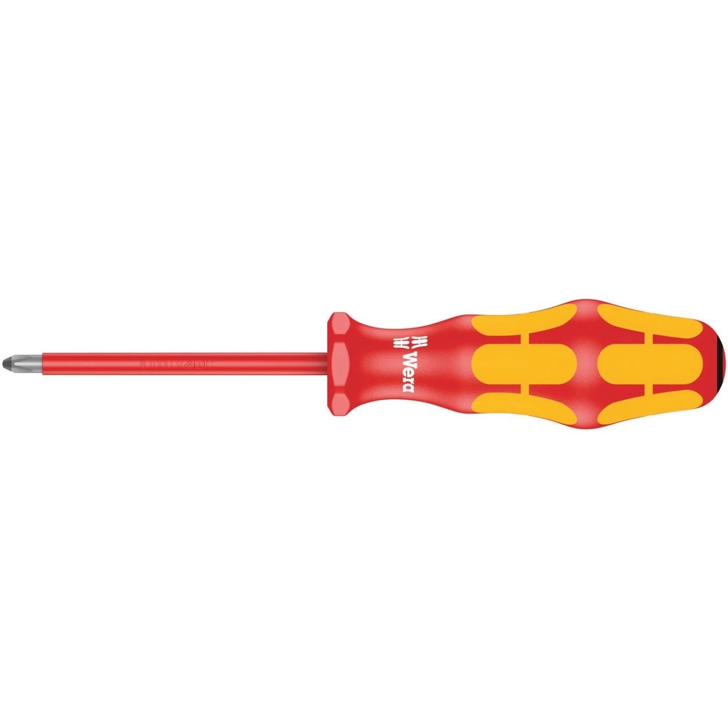 Wera 165 I Pz VDE Insulated Screwdriver For Pozidriv Screws, Pz 1x80-mm.