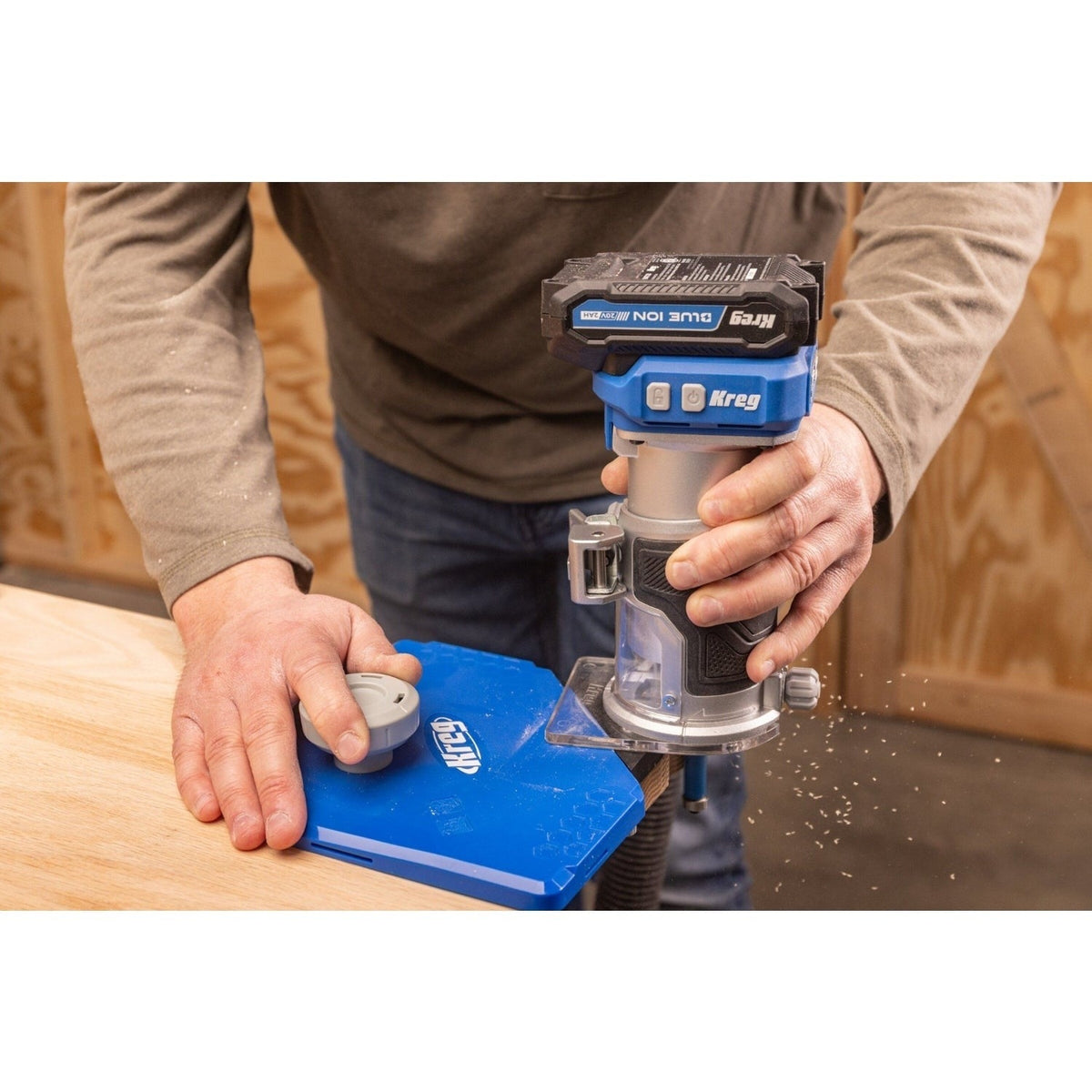 Kreg 20V Ionic Drive Cordless 1/4-in Trim Router + 2.0Ah Battery/Charger