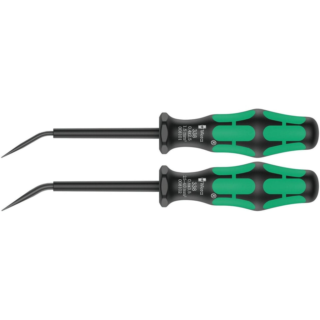 Wera 338/2 Set Of Actuation Tools For Terminal Blocks (Spring Cages), 2-Pieces