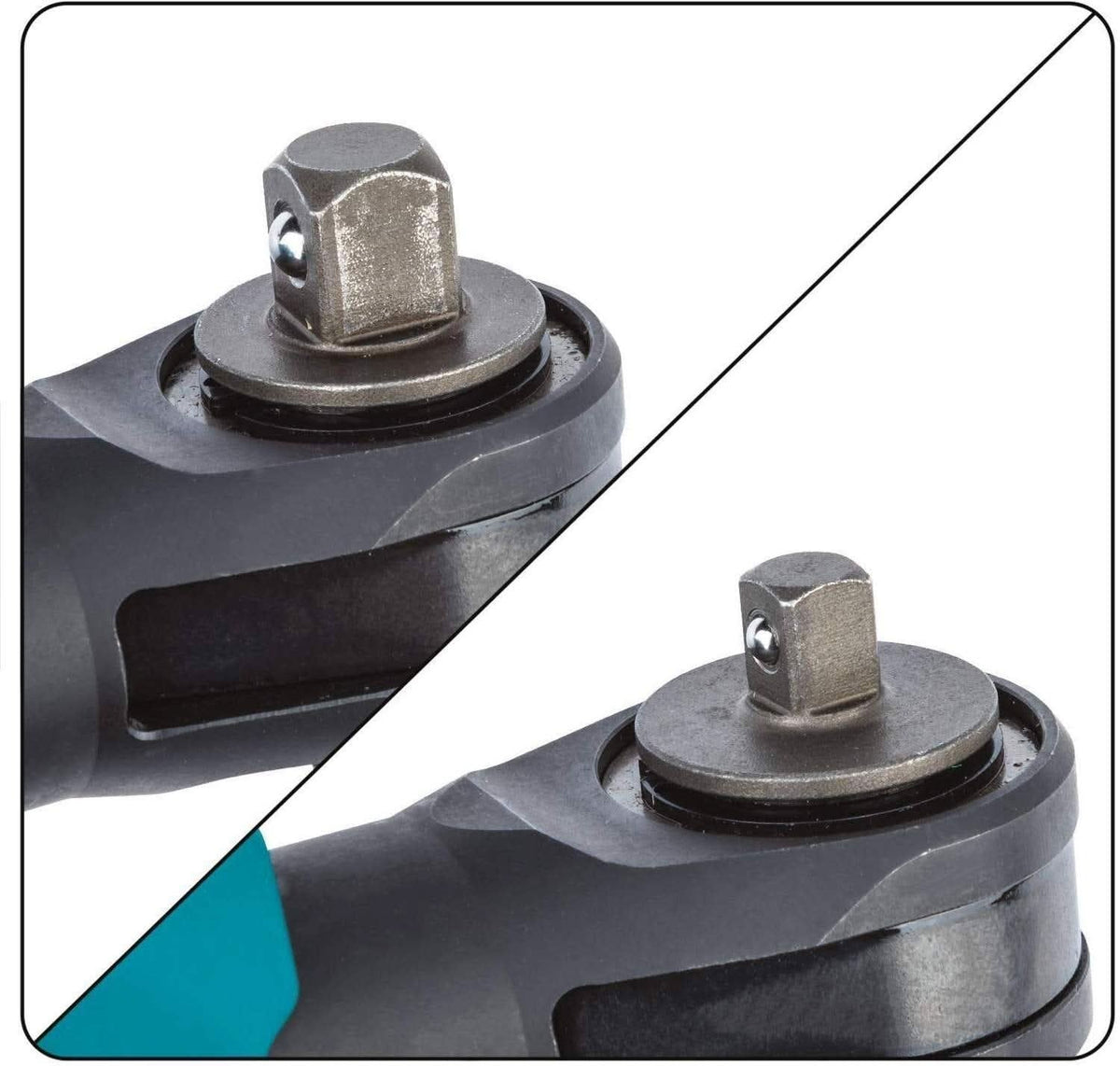 Makita RW01Z 12V max CXT Lithium-Ion Cordless 3/8" / 1/4" Sq. Drive Ratchet, Tool Only