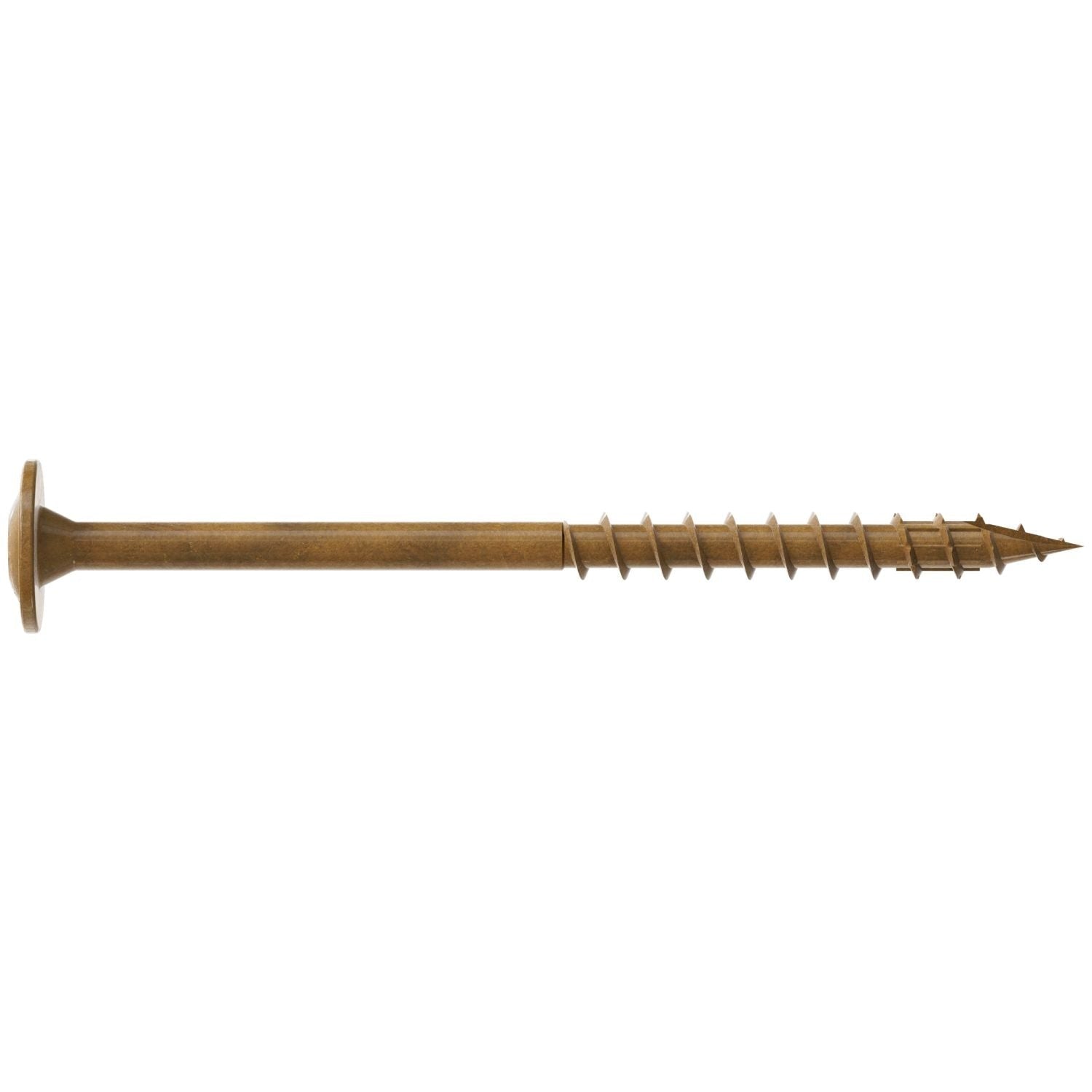 Simpson Strong-Tie CBT08212MB Wafer-Head Construction Screw, #8 x 2-1/2-in. T20, Quik Guard, Tan, 1750-Pack