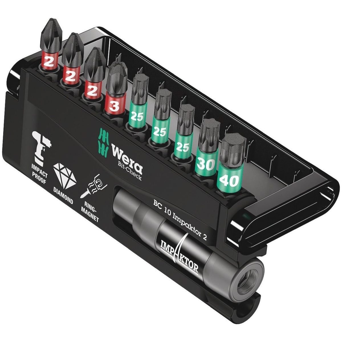 Wera Bit-Check 10 Impaktor 2, 10-Pieces