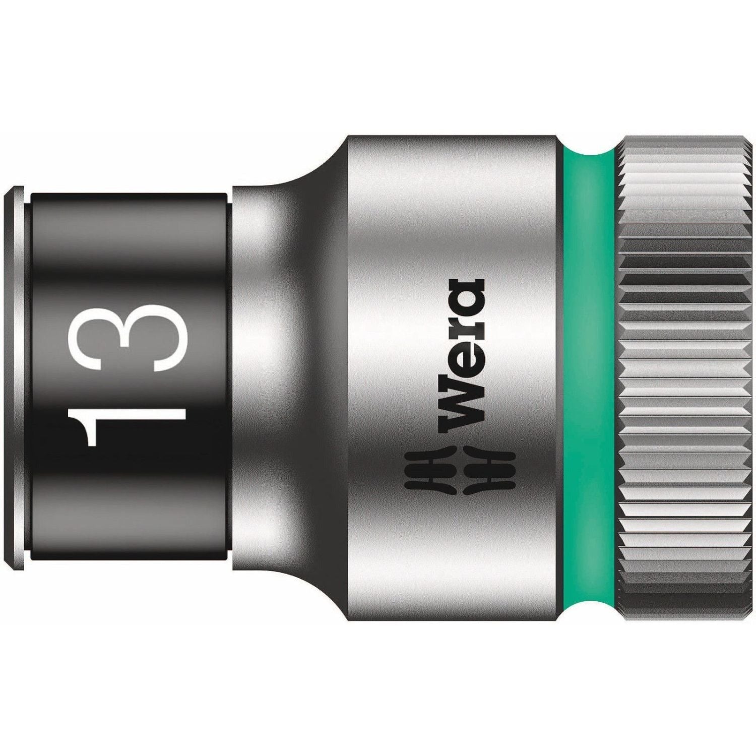 Wera 8790 Hmc Hf Zyklop Socket With 1/2-in. Drive With Holding Function, 13x37-mm.