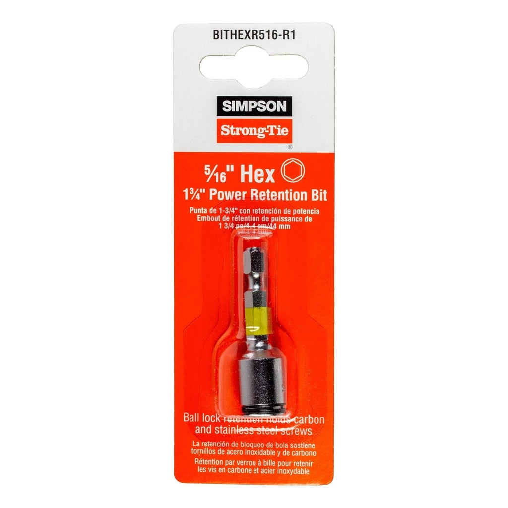Simpson Strong-Tie BITHEXR516-R1 5/16-in. Hex-Drive 1-3/4-in. Power Bit
