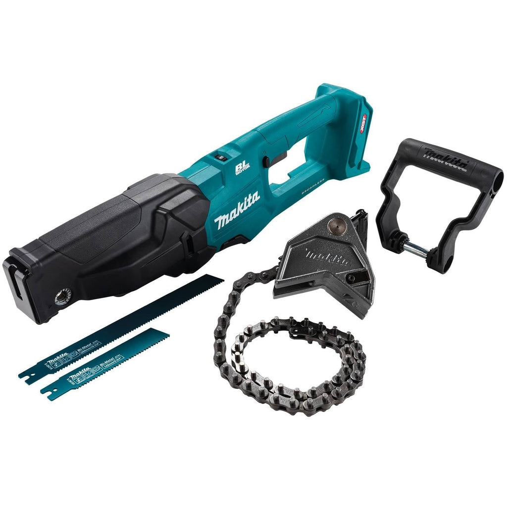 Makita GRJ03Z 40V max XGT Brushless Recipro Pipe Saw w/ Chain Vise, Tool Only