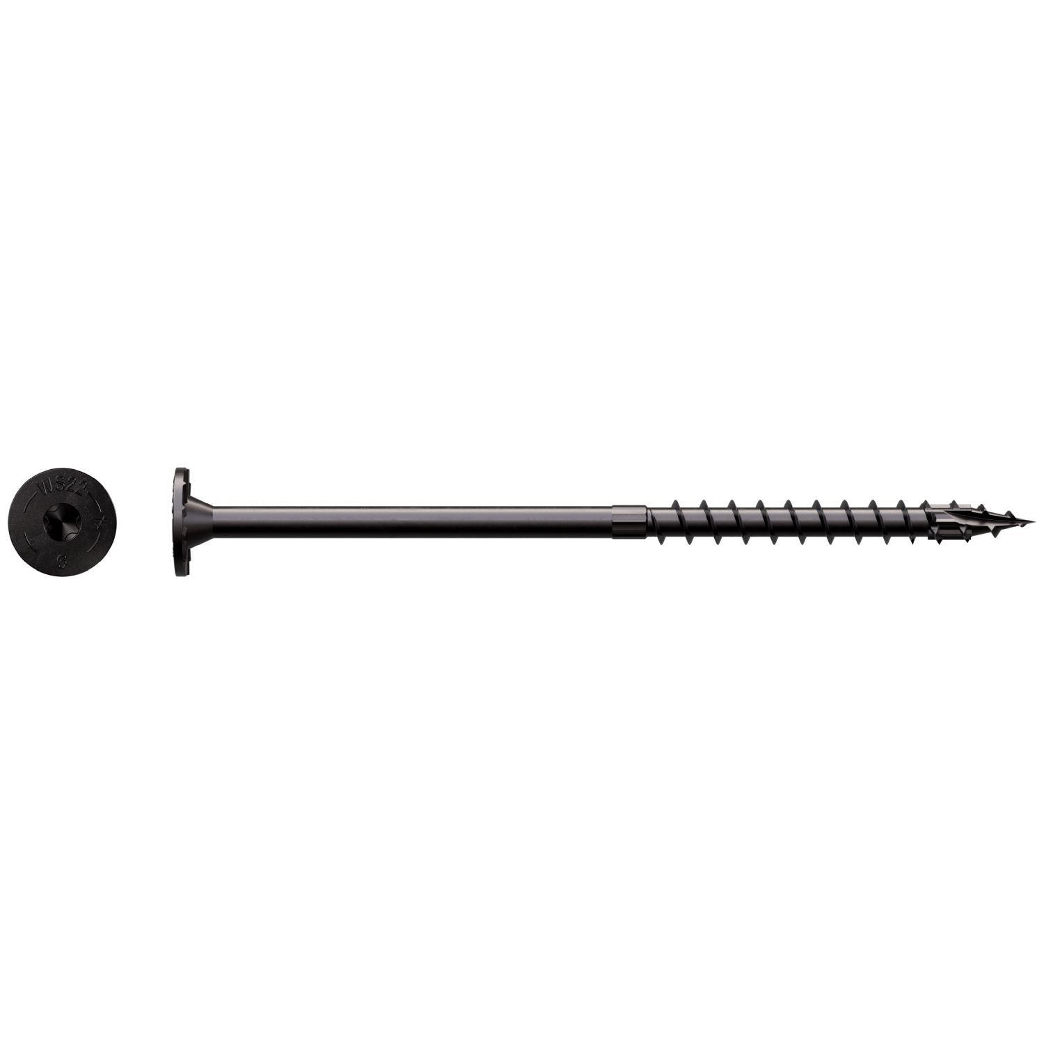 Simpson Strong-Tie SDWS22600DBB-R50 Strong-Drive SDWS TIMBER Screw (Exterior Grade), 0.220-in. x 6-in. T40, Black, 50-Pack