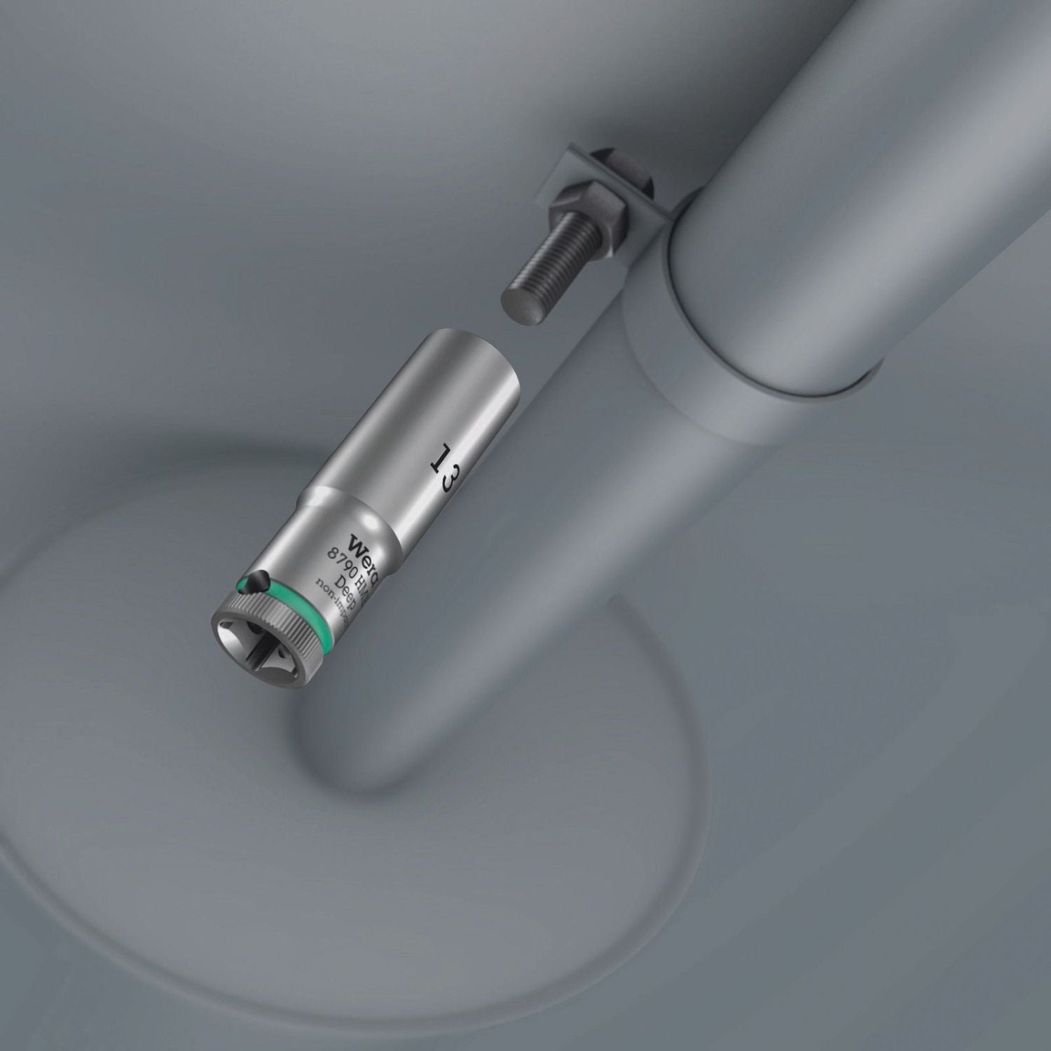 Wera 8790 Hmc Deep Socket With 1/2-in. Drive, 24x83-mm.