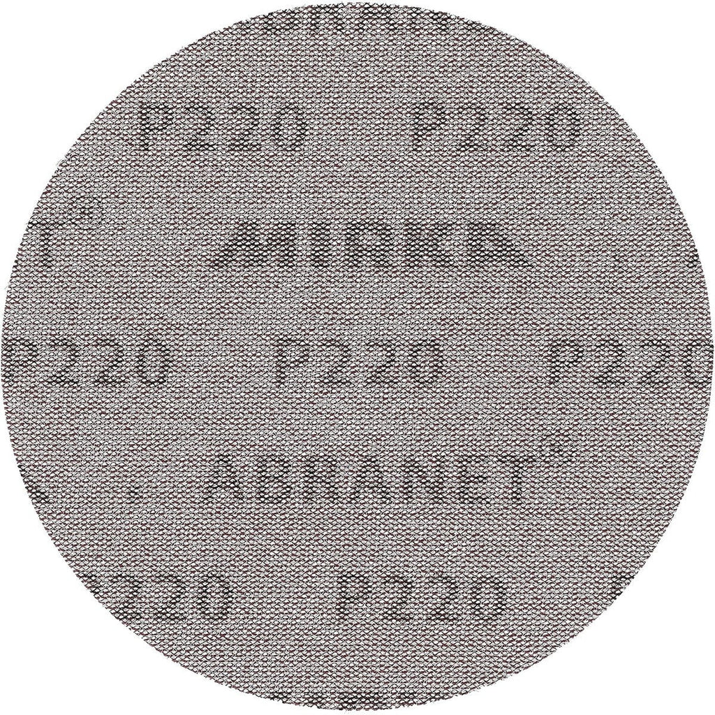 Mirka Abranet 6-in. P220 Hook and Loop Sanding Discs 10-Pack for Dust-Free Sanding (9A-241-220RP)