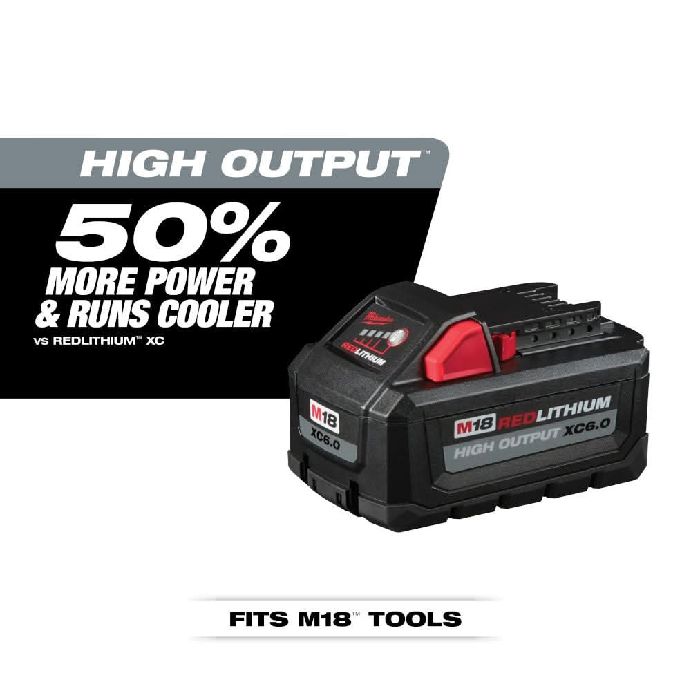 Milwaukee M18 REDLITHIUM HIGH OUTPUT XC 6.0Ah Battery Pack (PROMO)