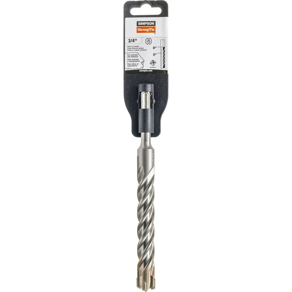 Simpson Strong-Tie MDPL07508Q 3/4-in. x 8-in. SDS-plus Quad-Head Shank Drill Bit