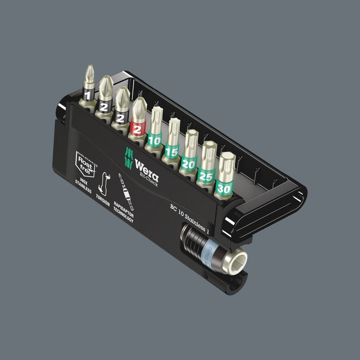 Wera Bit-Check 10 Stainless 1 SB, 10-Pieces