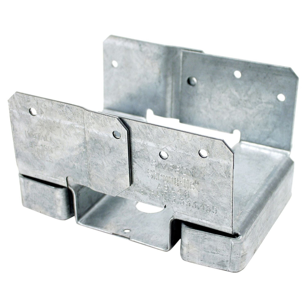 Simpson Strong-Tie ABA46Z ABA ZMAX Galvanized Adjustable Standoff Post Base for 4x6