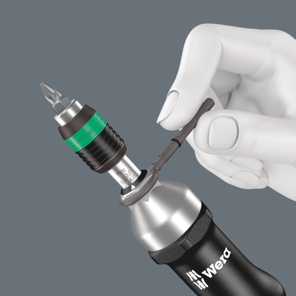Wera Series 7400 Kraftform Pistol Handle, Adjustable Torque Screwdrivers (25.0-55.0 In. Lbs.) With Rapidaptor Quick-Release Chuck, 7447x25-55 In. Lbs.