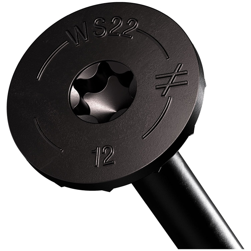 Simpson Strong-Tie SDWS221200DBBRP1 Strong-Drive SDWS TIMBER Screw (Exterior Grade), 0.220-in. x 12-in. T40, Black